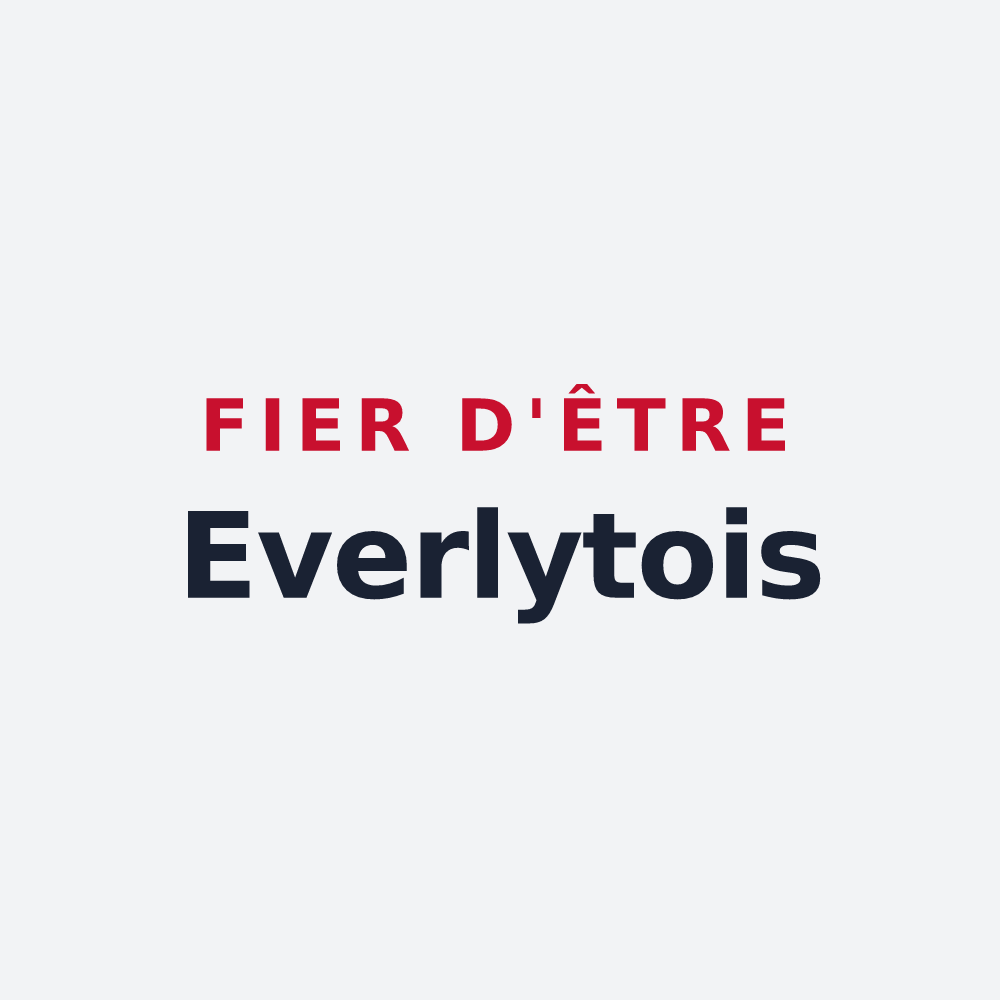 Poster « Fier d'être Everlytois » — design pour Everly