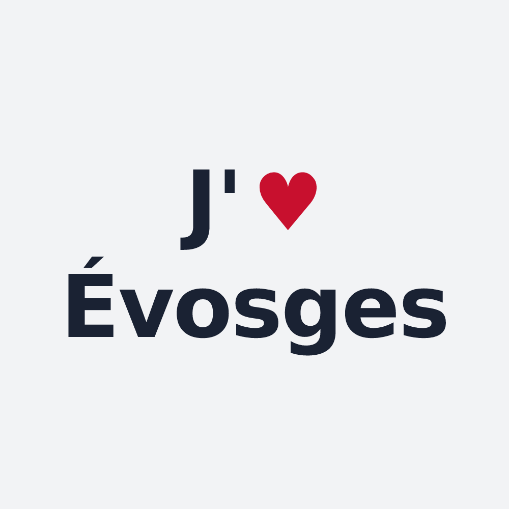 Poster personnalisé Évosges — design J'aime Évosges
