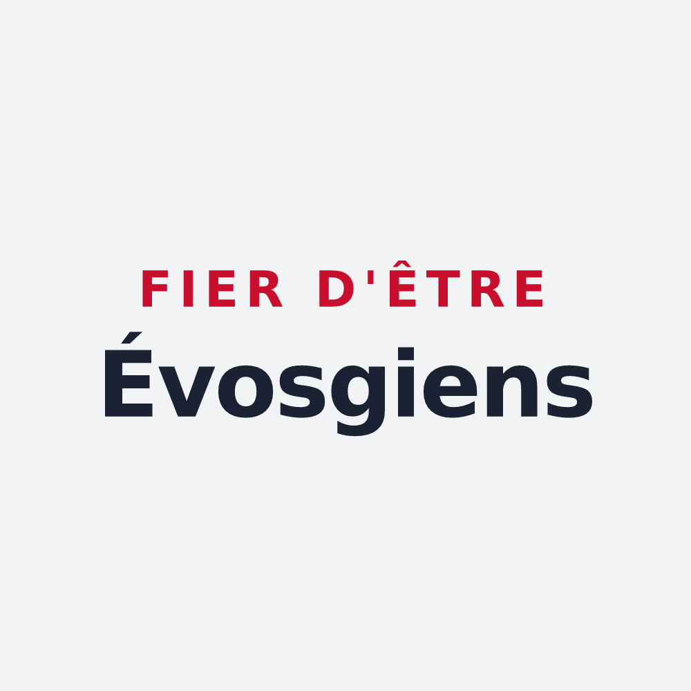 Poster « Fier d'être Évosgiens » — design pour Évosges