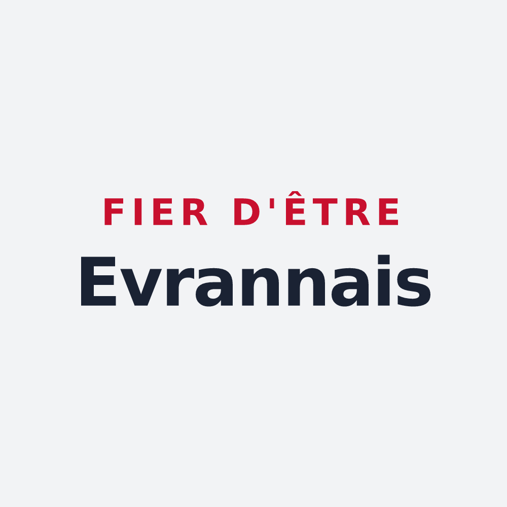 Poster « Fier d'être Evrannais » — design pour Évran