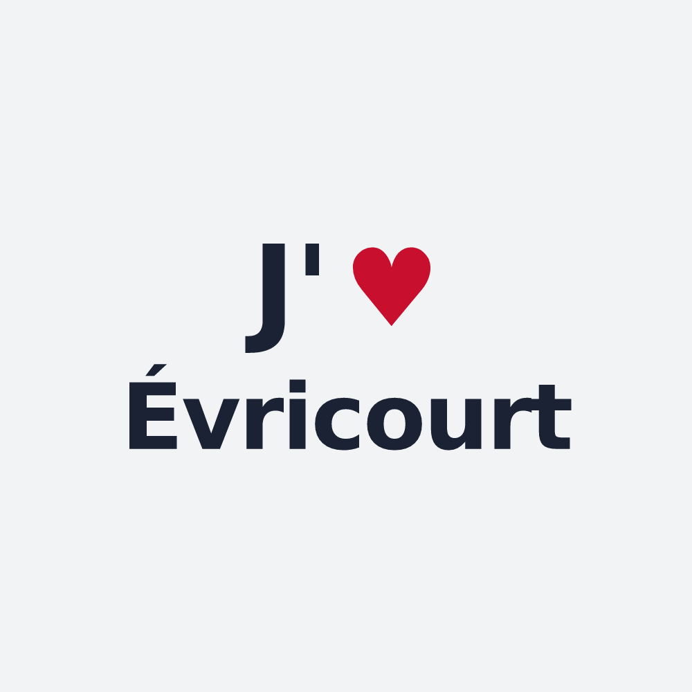 Poster personnalisé Évricourt — design J'aime Évricourt