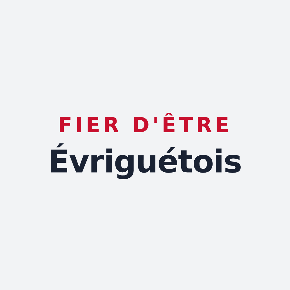 Poster « Fier d'être Évriguétois » — design pour Évriguet