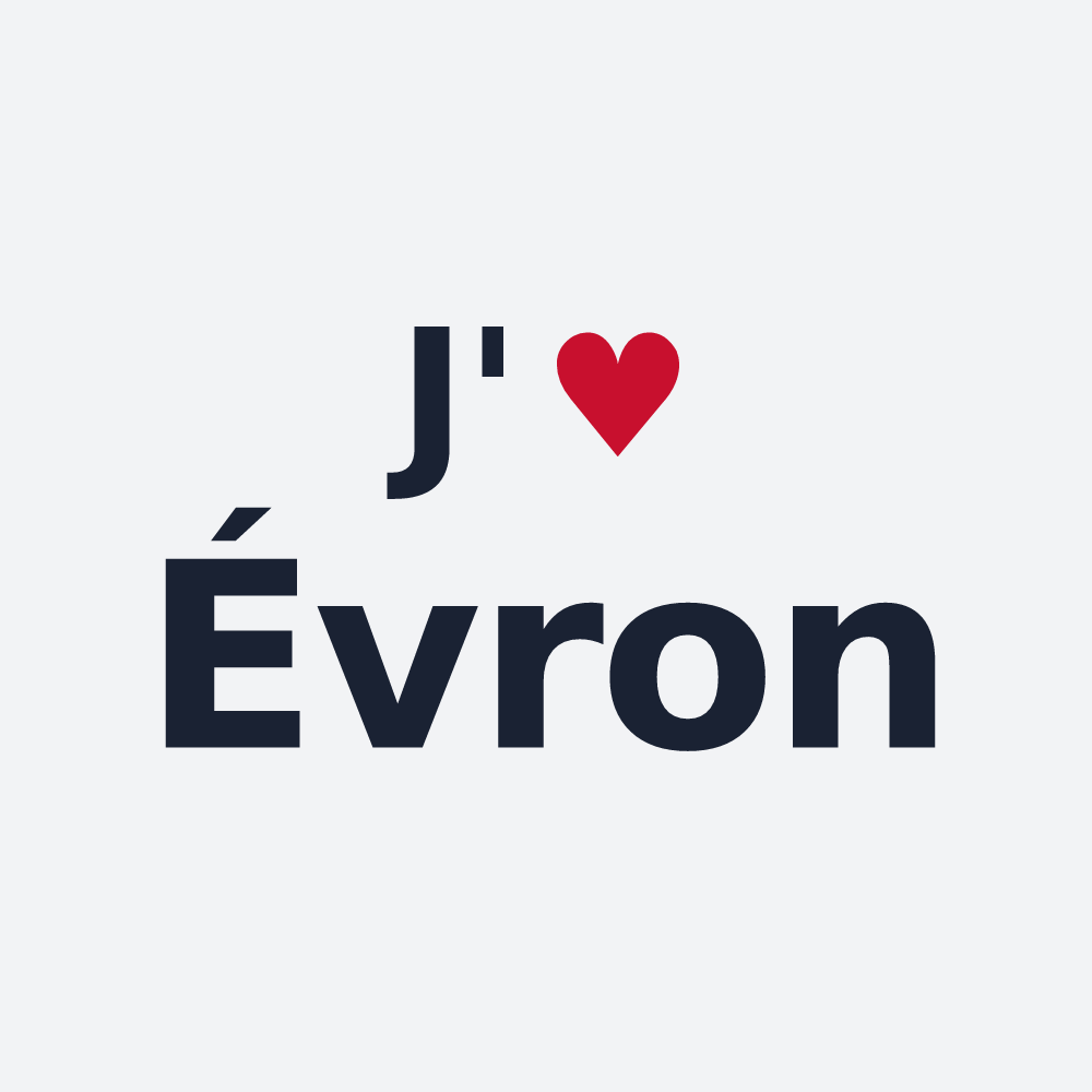 Poster personnalisé Évron — design J'aime Évron