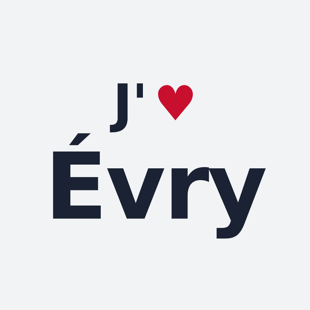 Poster personnalisé Évry — design J'aime Évry