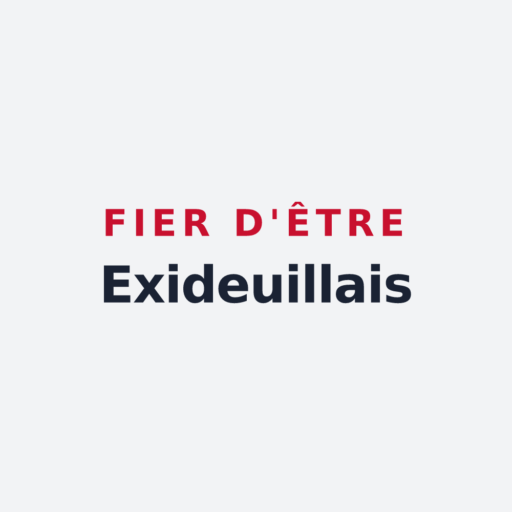 Poster « Fier d'être Exideuillais » — design pour Exideuil-sur-Vienne