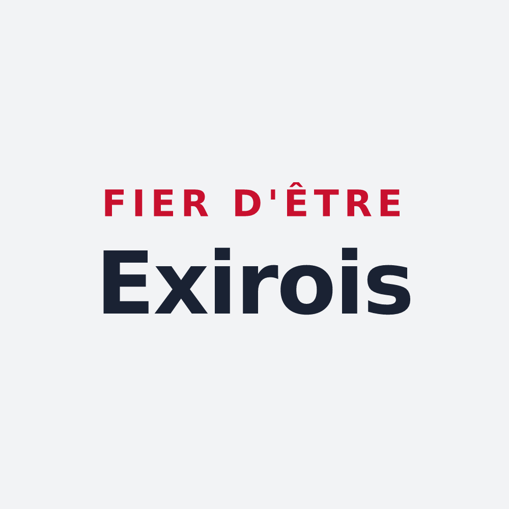 Poster « Fier d'être Exirois » — design pour Exireuil