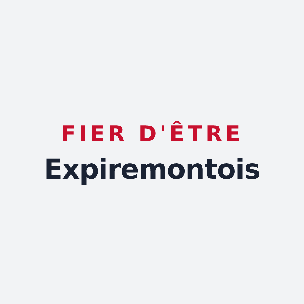 Poster « Fier d'être Expiremontois » — design pour Expiremont