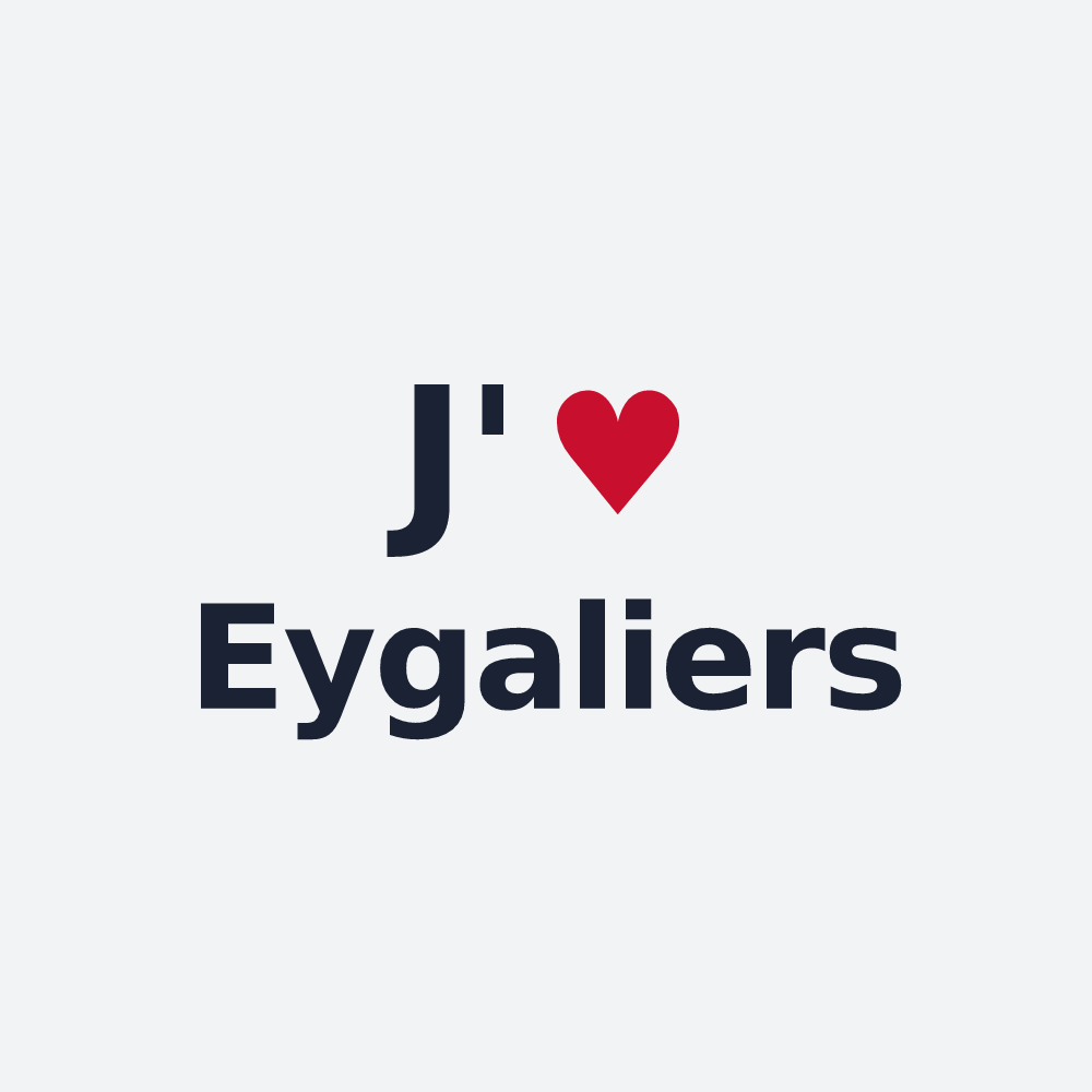 Poster personnalisé Eygaliers — design J'aime Eygaliers