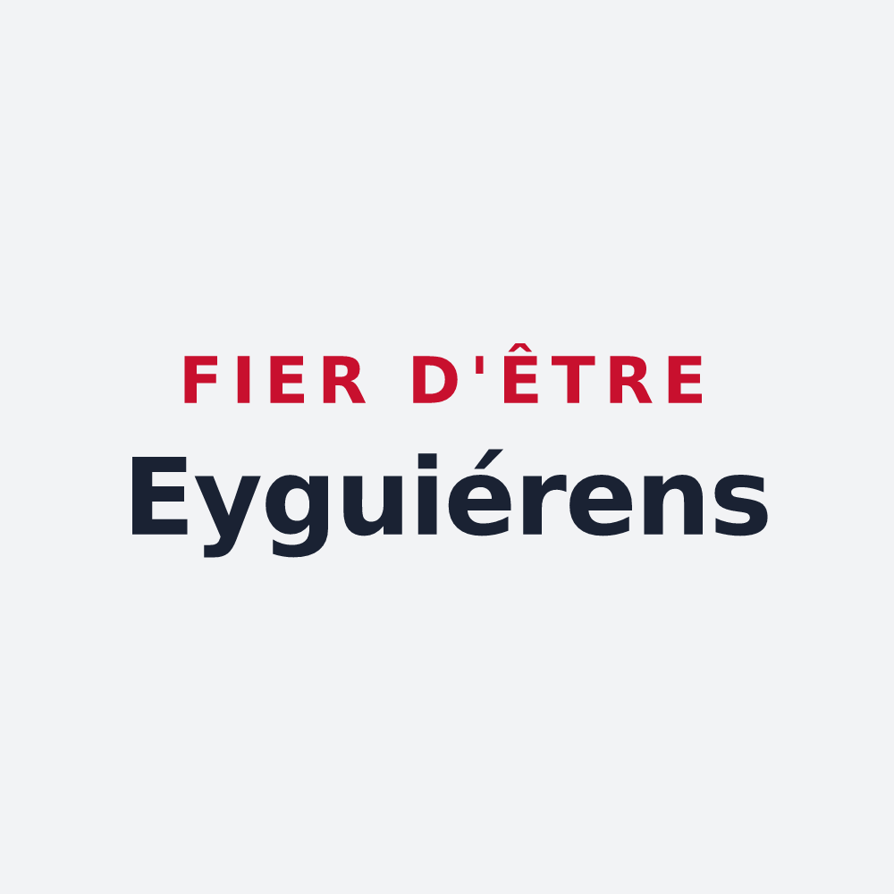 Poster « Fier d'être Eyguiérens » — design pour Eyguières