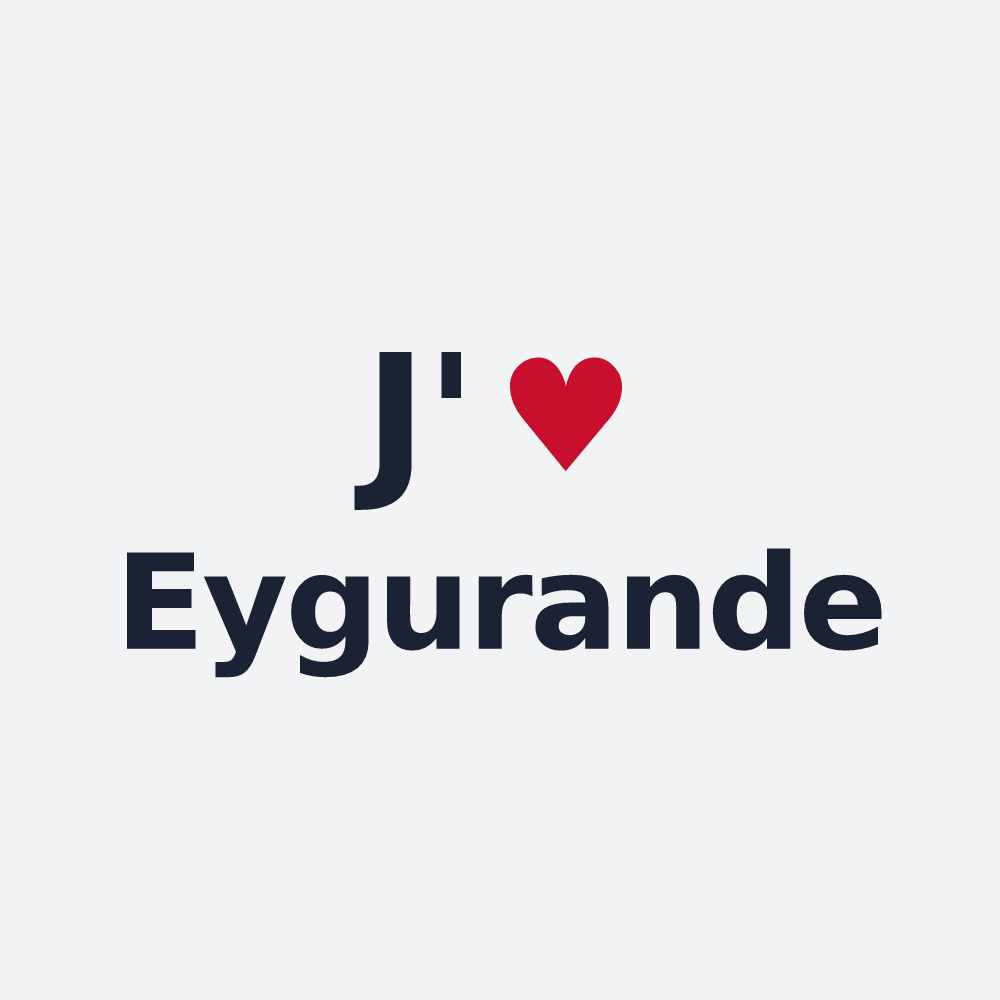 Poster personnalisé Eygurande — design J'aime Eygurande