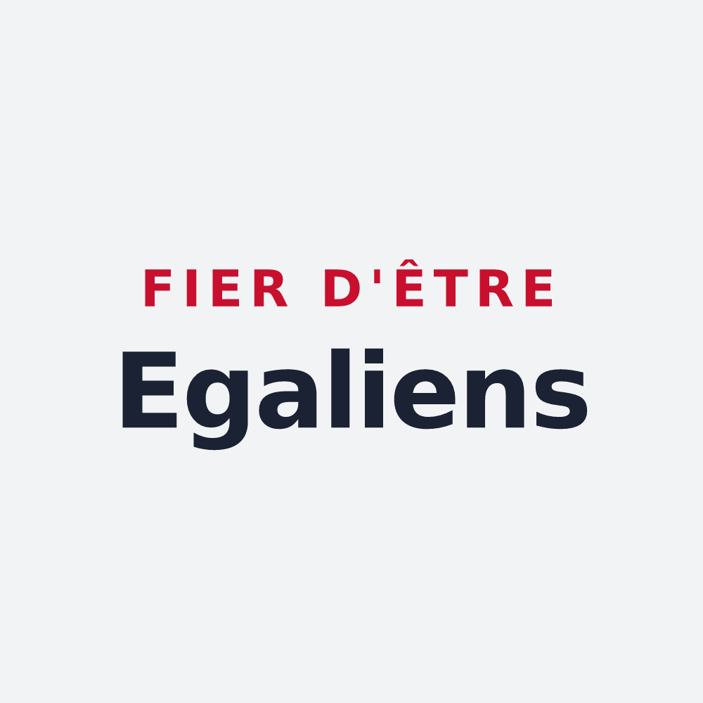 Poster « Fier d'être Egaliens » — design pour Eyjeaux