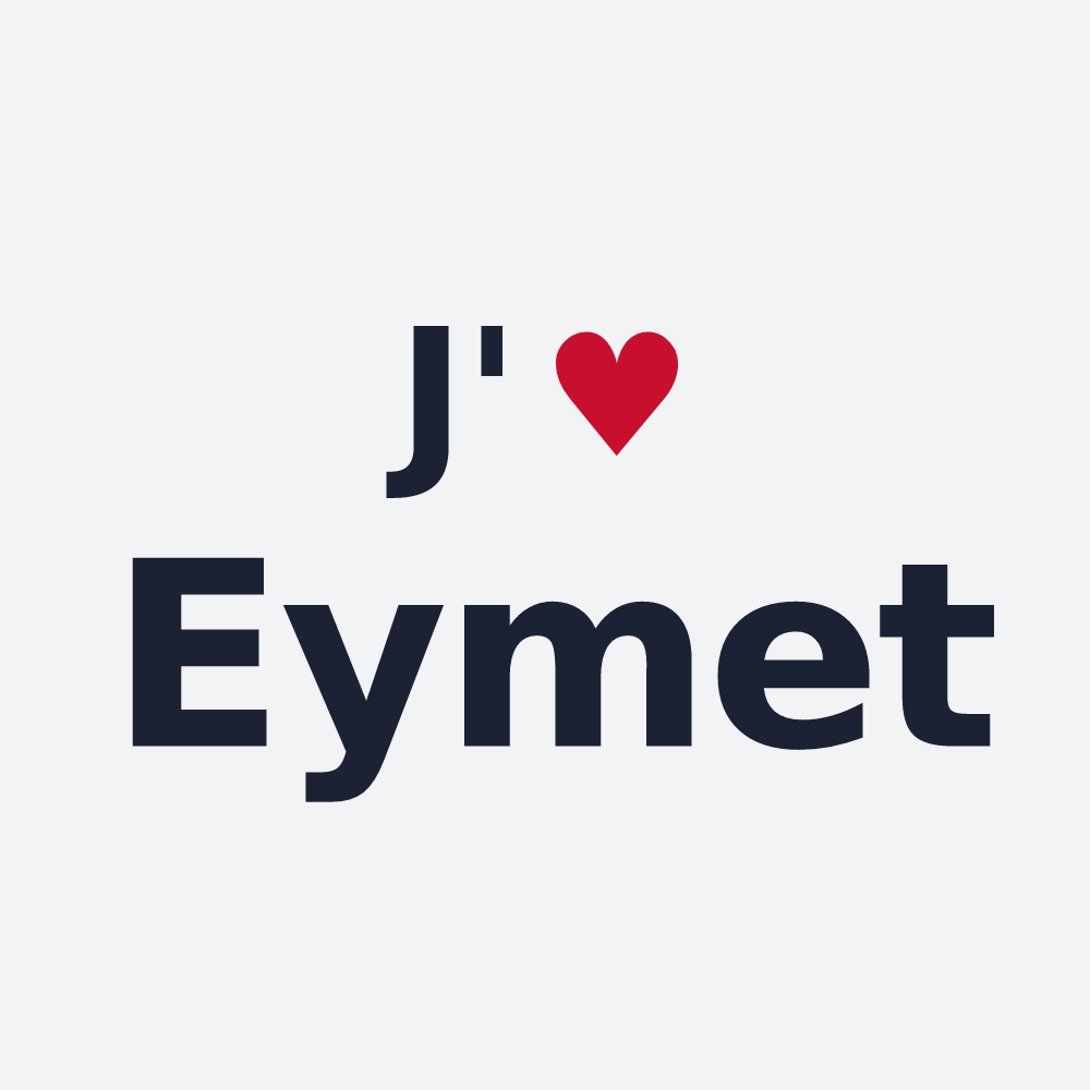 Poster personnalisé Eymet — design J'aime Eymet
