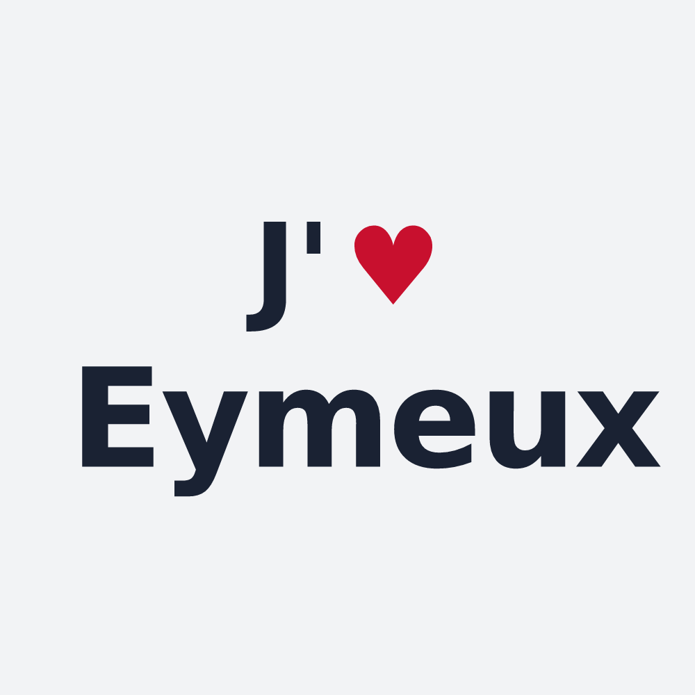 Poster personnalisé Eymeux — design J'aime Eymeux