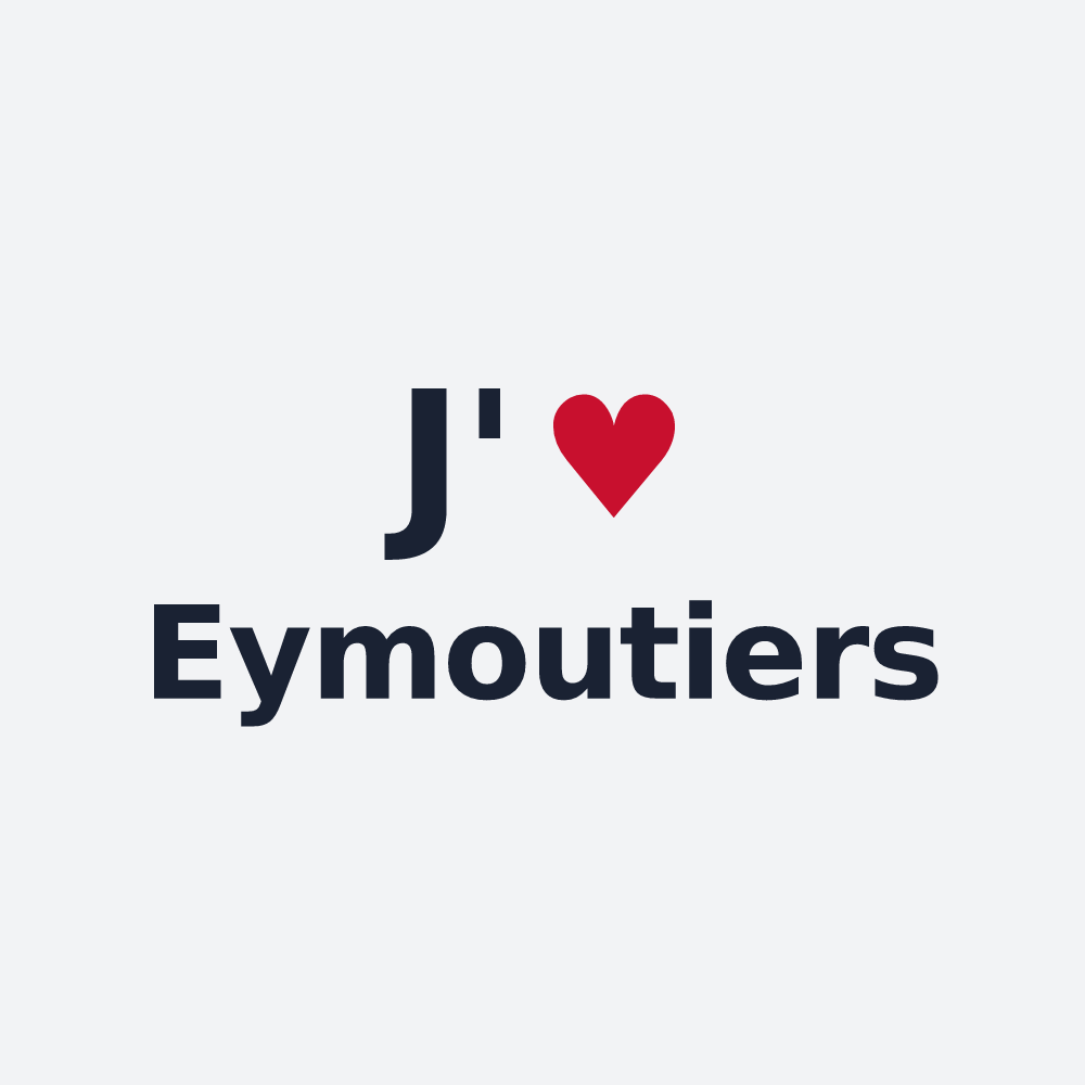 Poster personnalisé Eymoutiers — design J'aime Eymoutiers