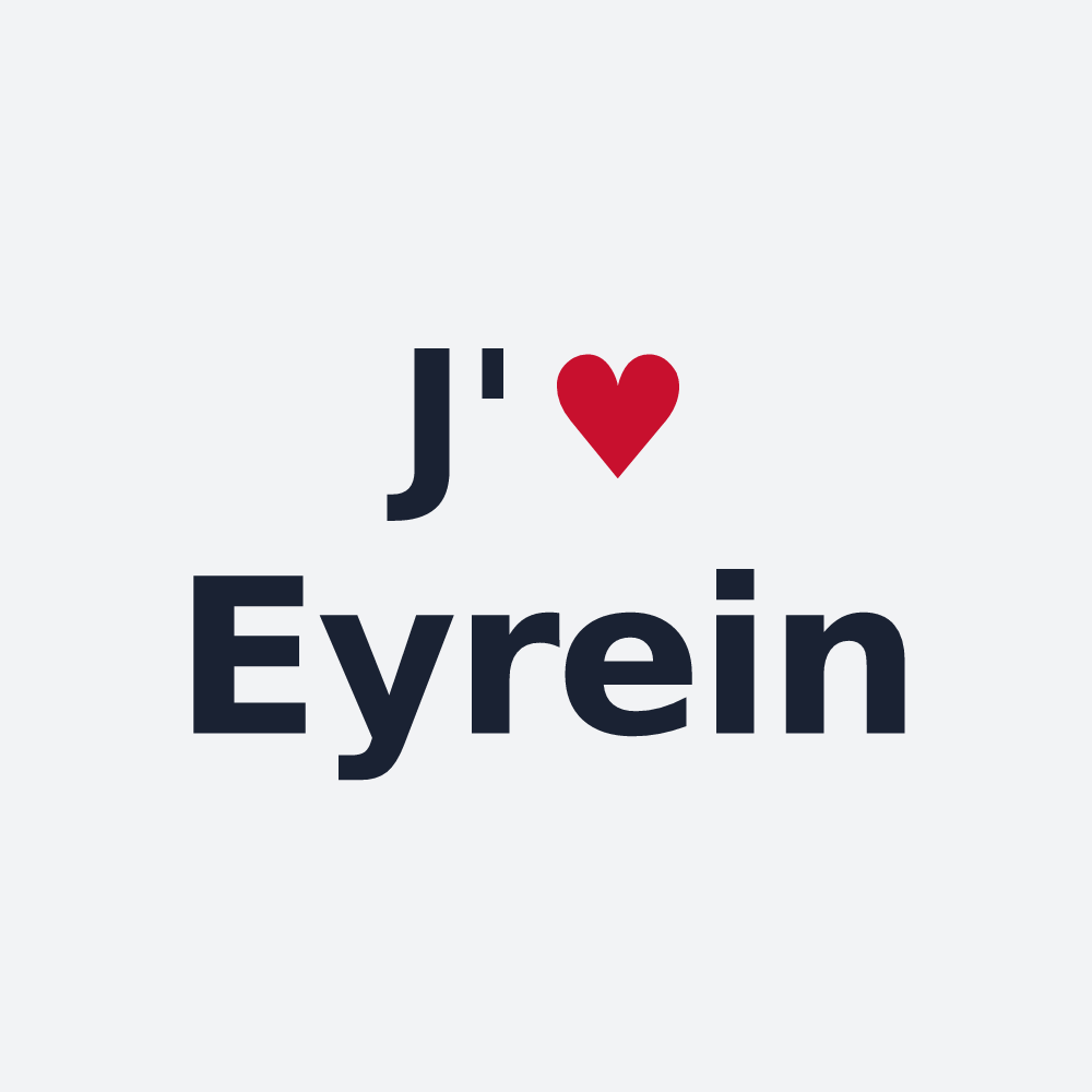 Poster personnalisé Eyrein — design J'aime Eyrein