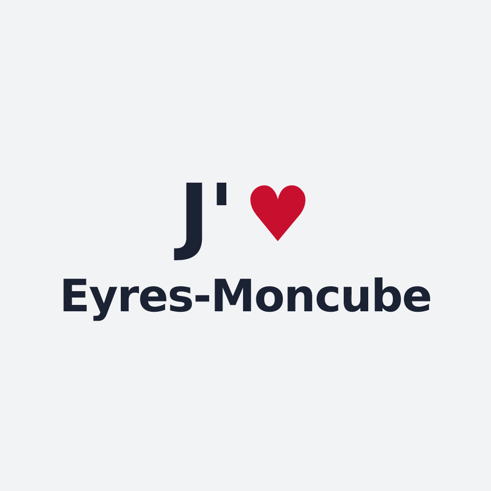 Poster personnalisé Eyres-Moncube — design J'aime Eyres-Moncube
