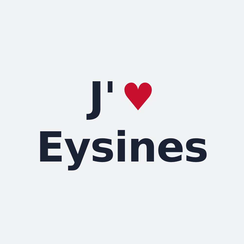 Poster personnalisé Eysines — design J'aime Eysines