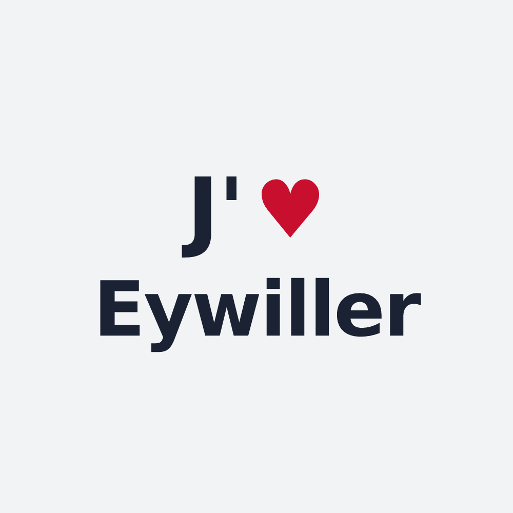 Poster personnalisé Eywiller — design J'aime Eywiller