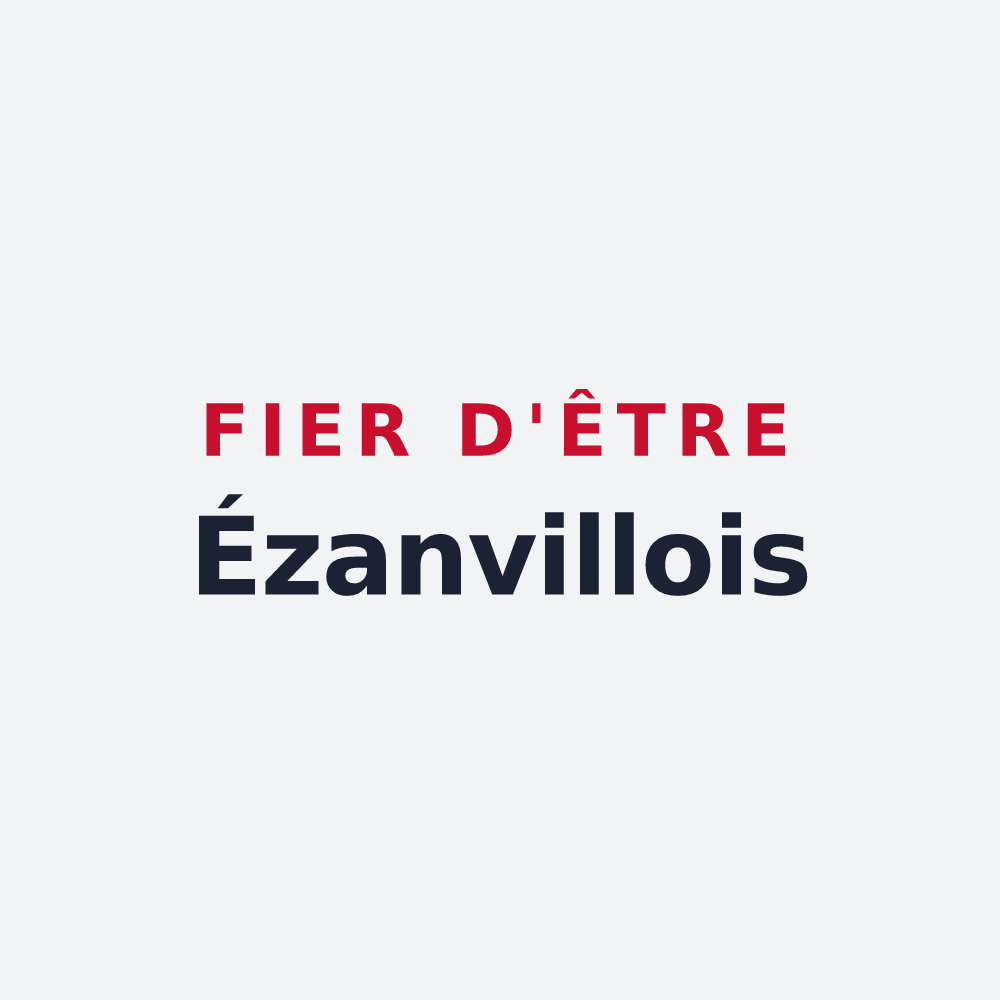Poster « Fier d'être Ézanvillois » — design pour Ézanville