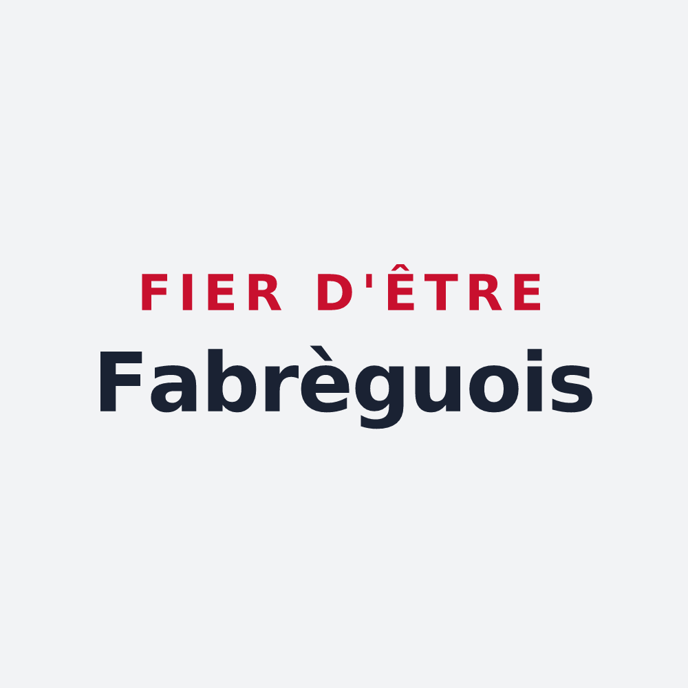 Poster « Fier d'être Fabrèguois » — design pour Fabrègues