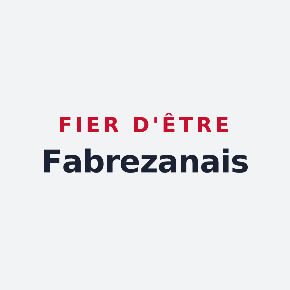 Poster « Fier d'être Fabrezanais » — design pour Fabrezan