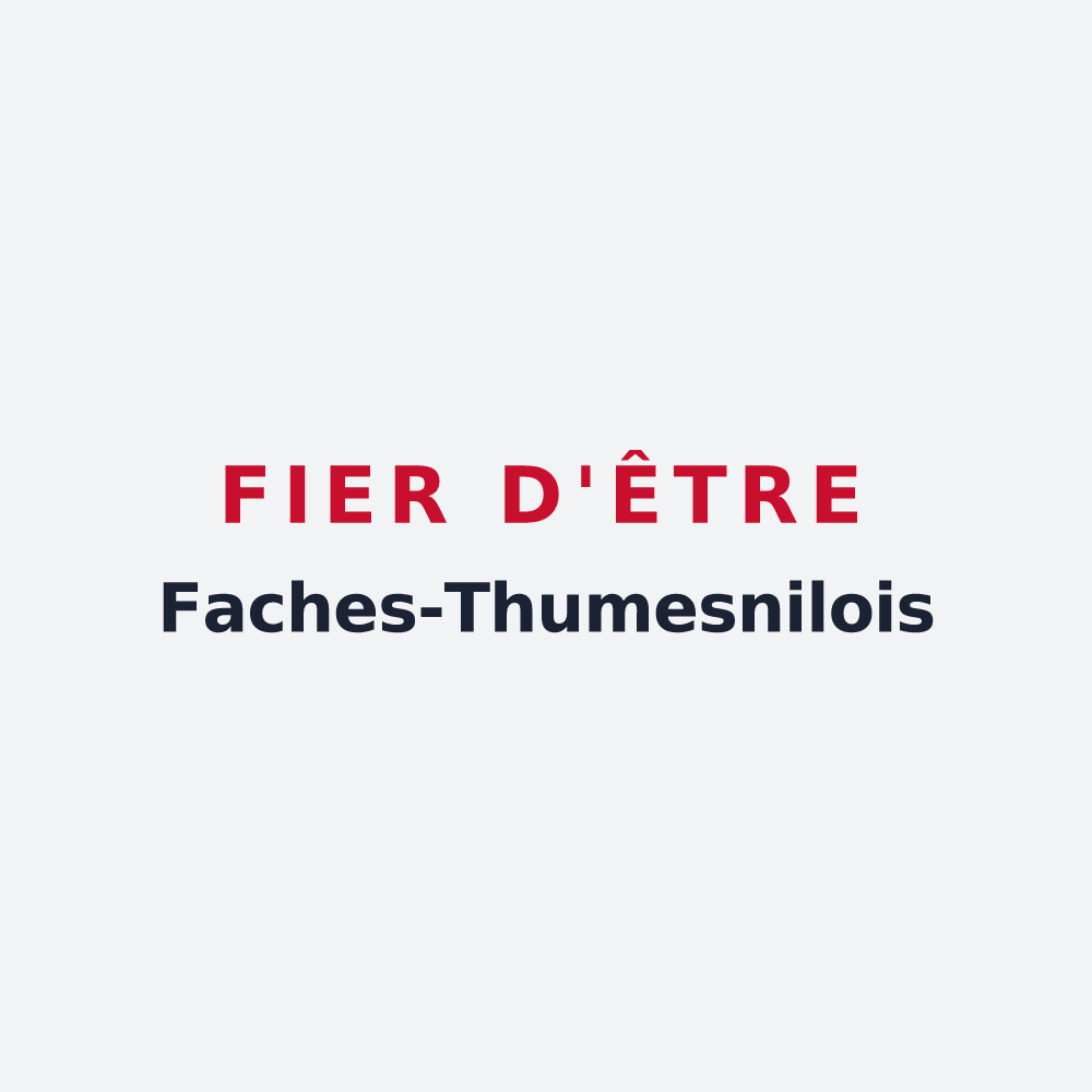 Poster « Fier d'être Faches-Thumesnilois » — design pour Faches-Thumesnil