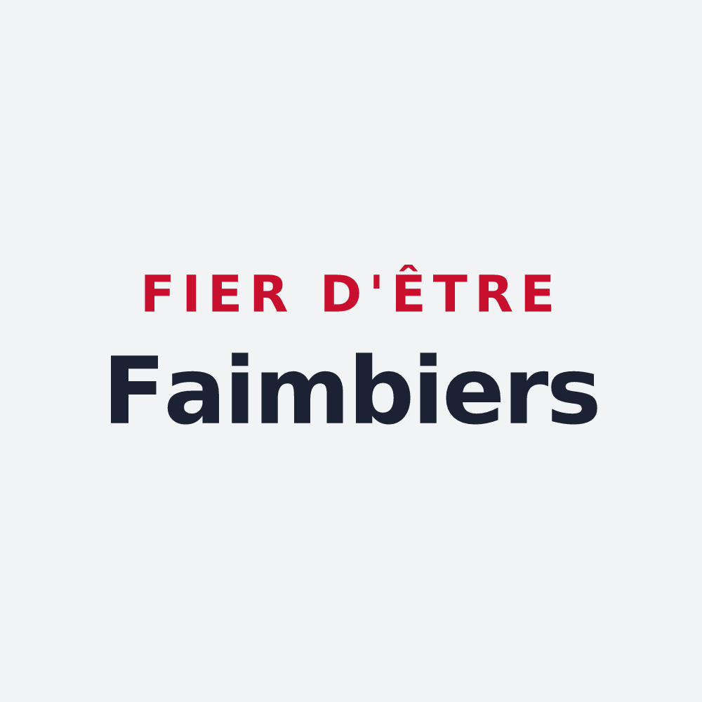 Poster « Fier d'être Faimbiers » — design pour Faimbe