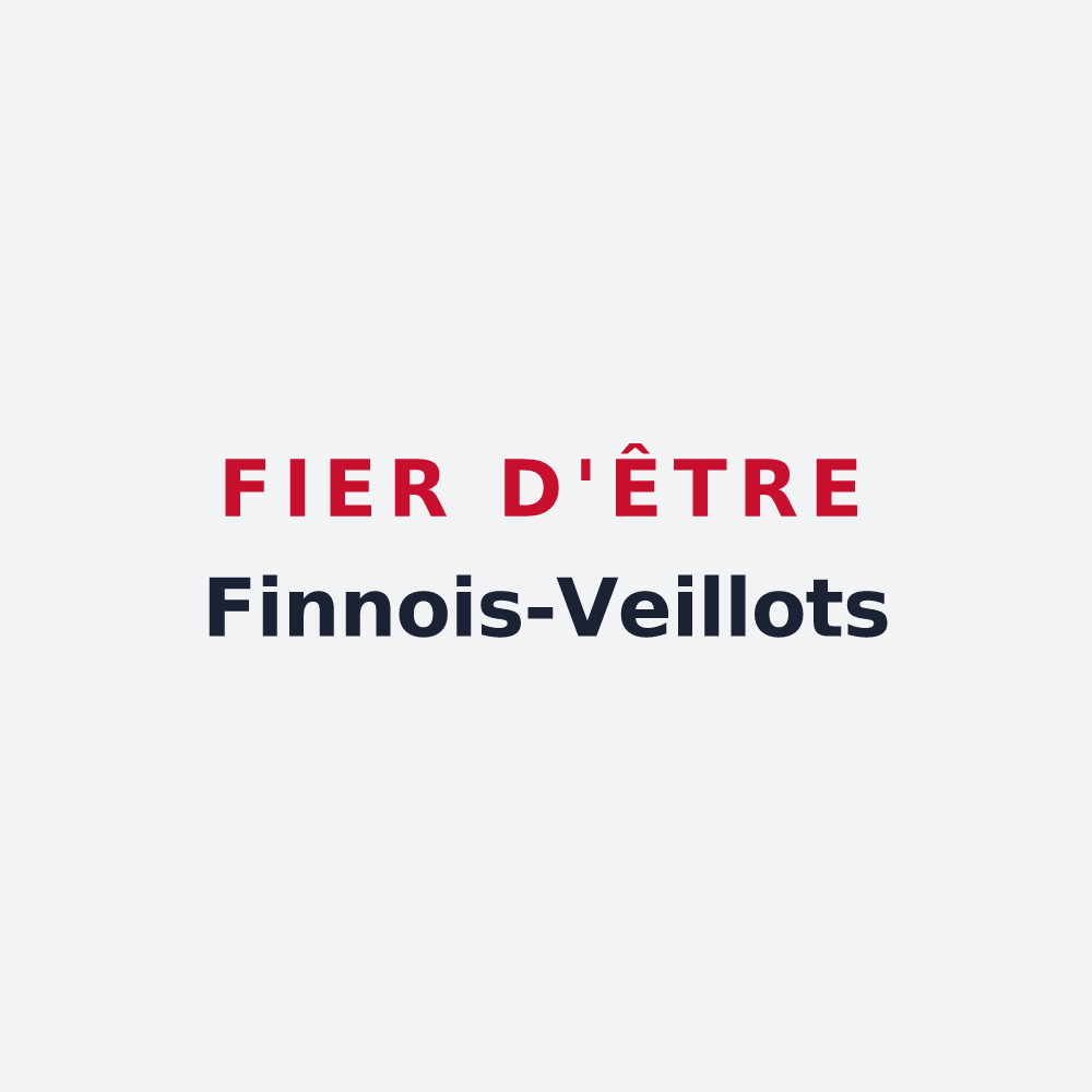Poster « Fier d'être Finnois-Veillots » — design pour Fains-Véel