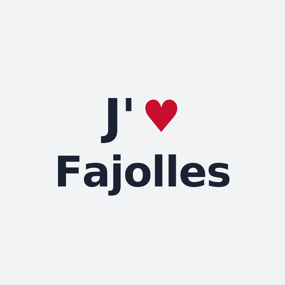 Poster personnalisé Fajolles — design J'aime Fajolles