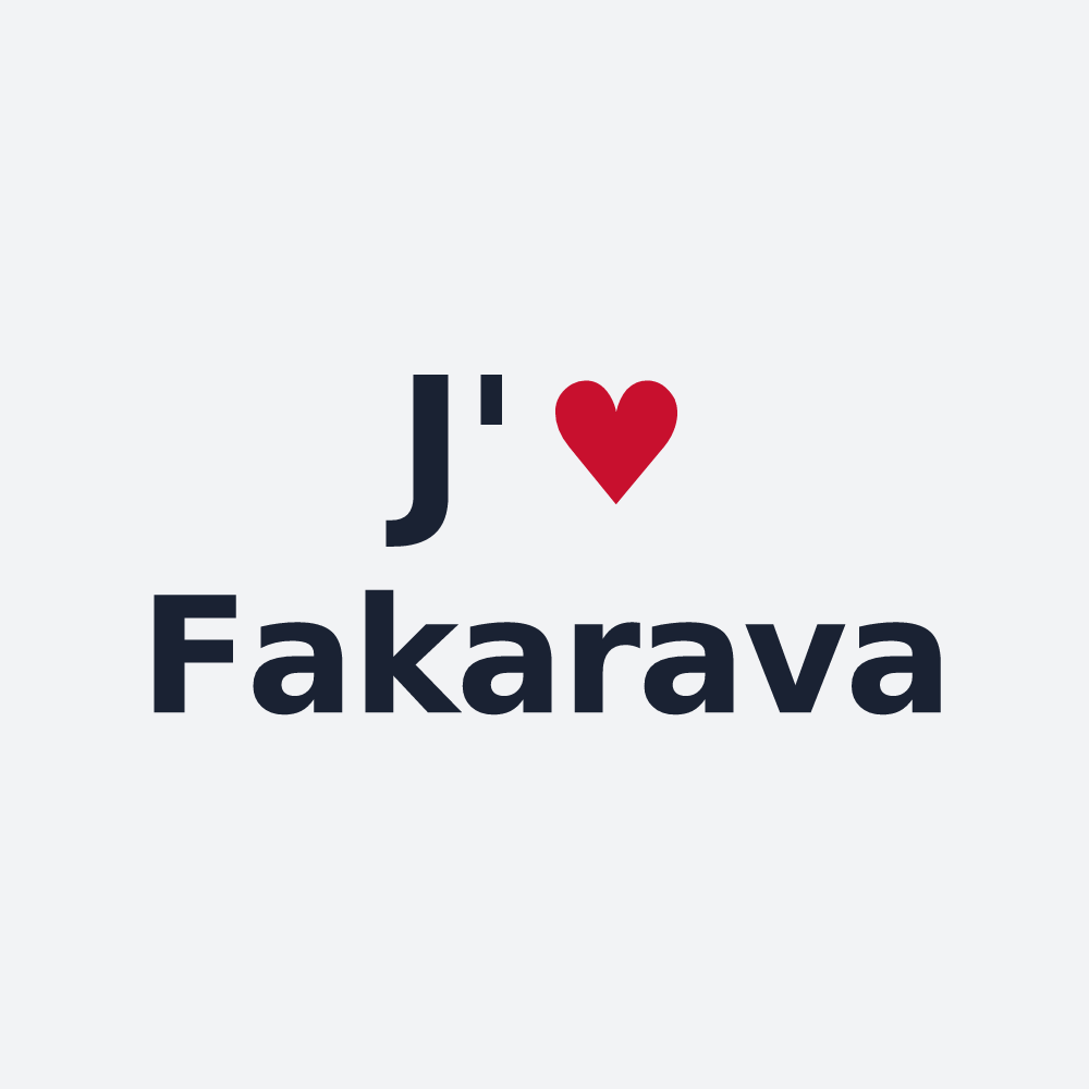 Poster personnalisé Fakarava — design J'aime Fakarava