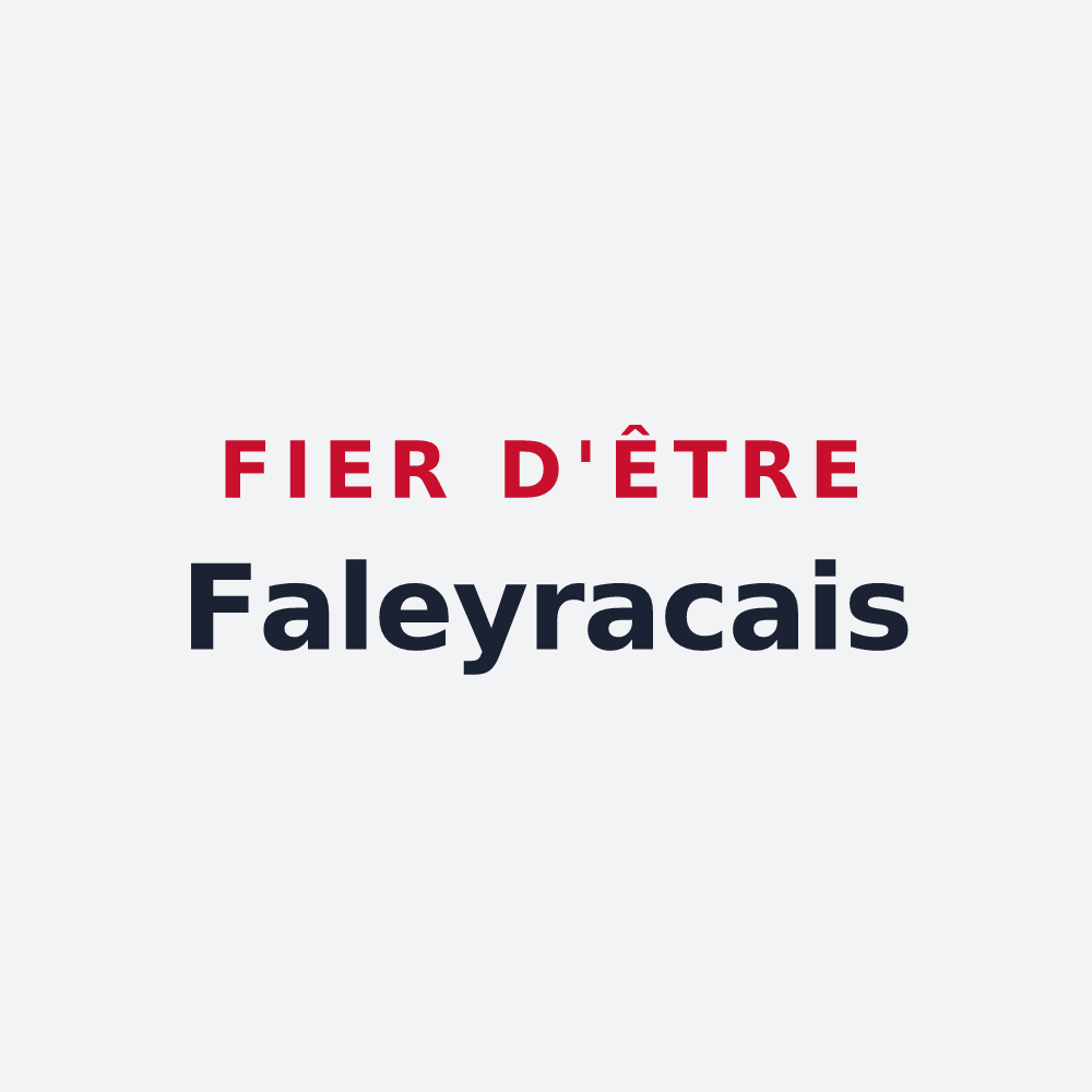 Poster « Fier d'être Faleyracais » — design pour Faleyras