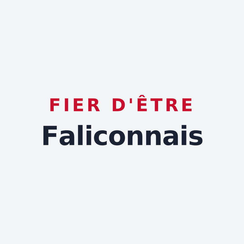 Poster « Fier d'être Faliconnais » — design pour Falicon