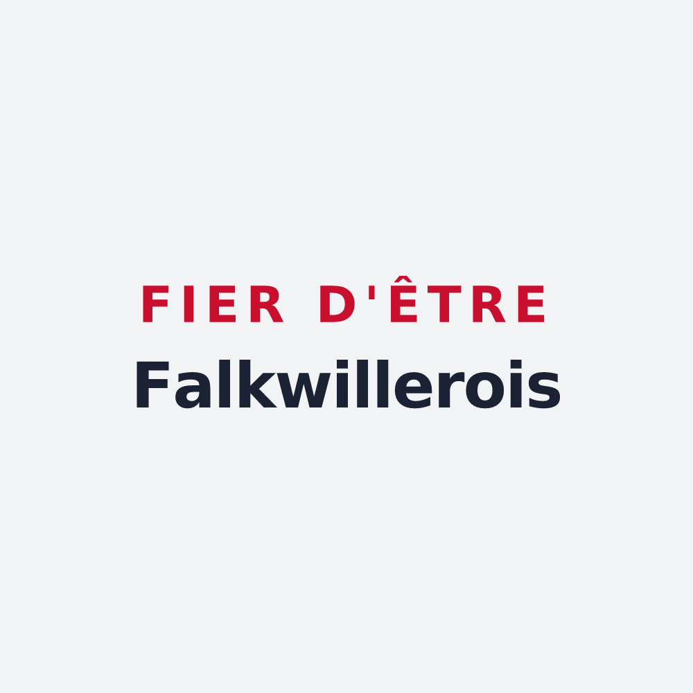 Poster « Fier d'être Falkwillerois » — design pour Falkwiller