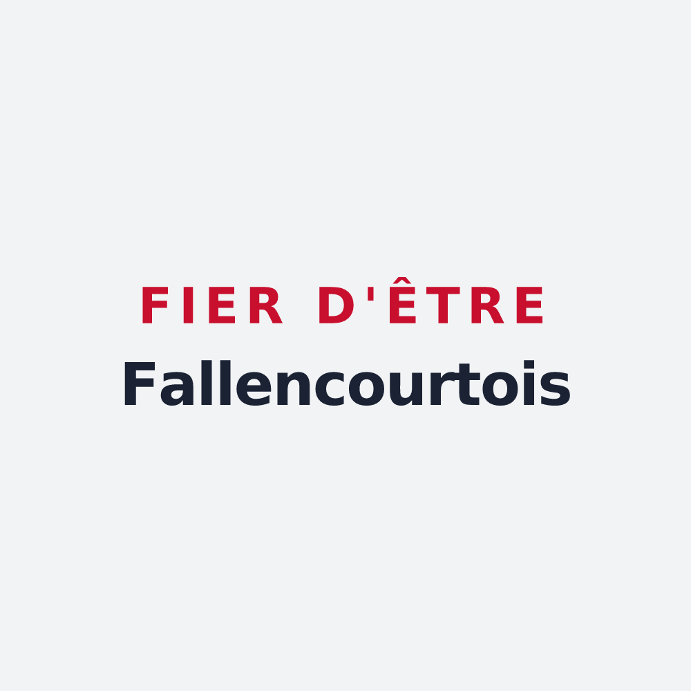 Poster « Fier d'être Fallencourtois » — design pour Fallencourt