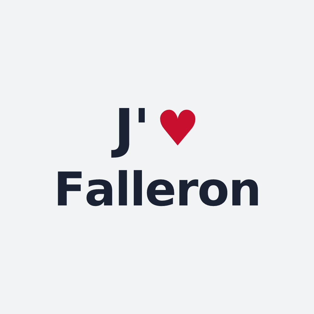 Poster personnalisé Falleron — design J'aime Falleron