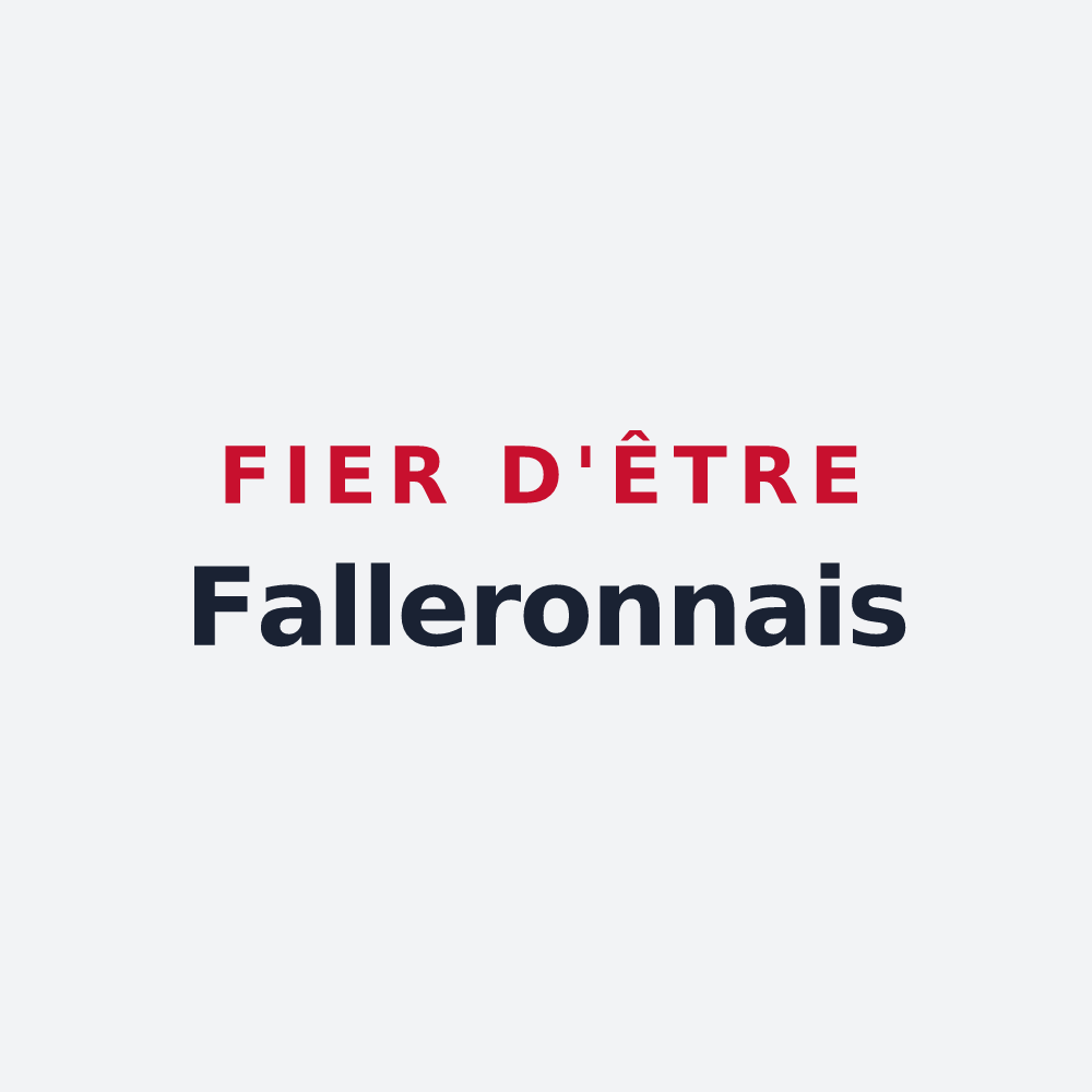 Poster « Fier d'être Falleronnais » — design pour Falleron