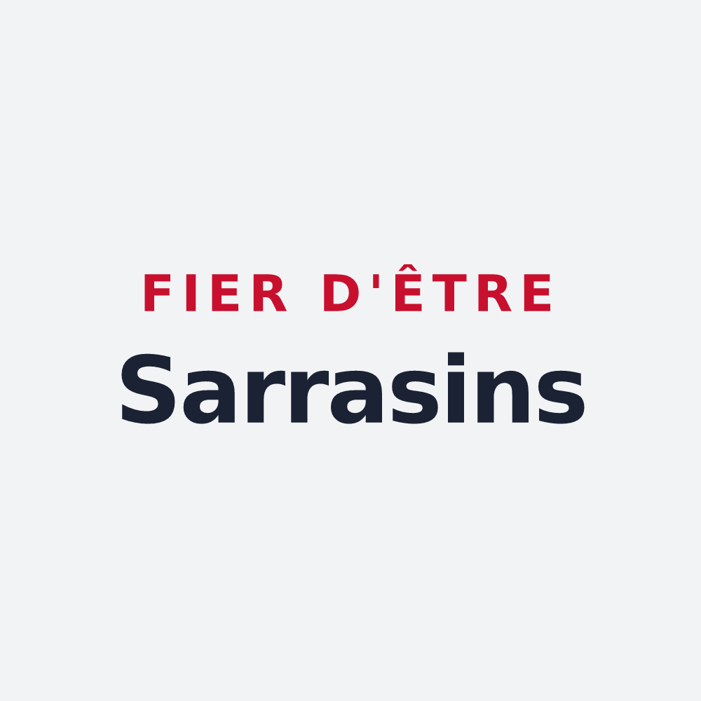 Poster « Fier d'être Sarrasins » — design pour Famars
