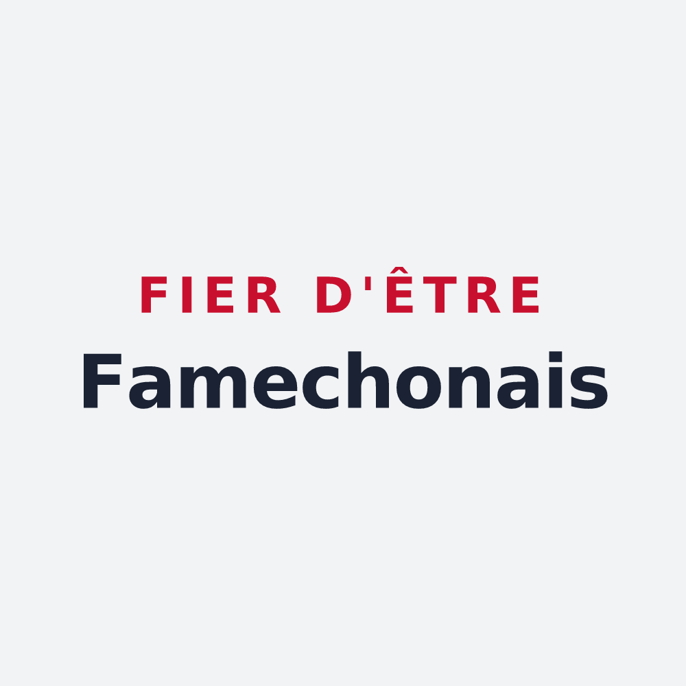 Poster « Fier d'être Famechonais » — design pour Famechon