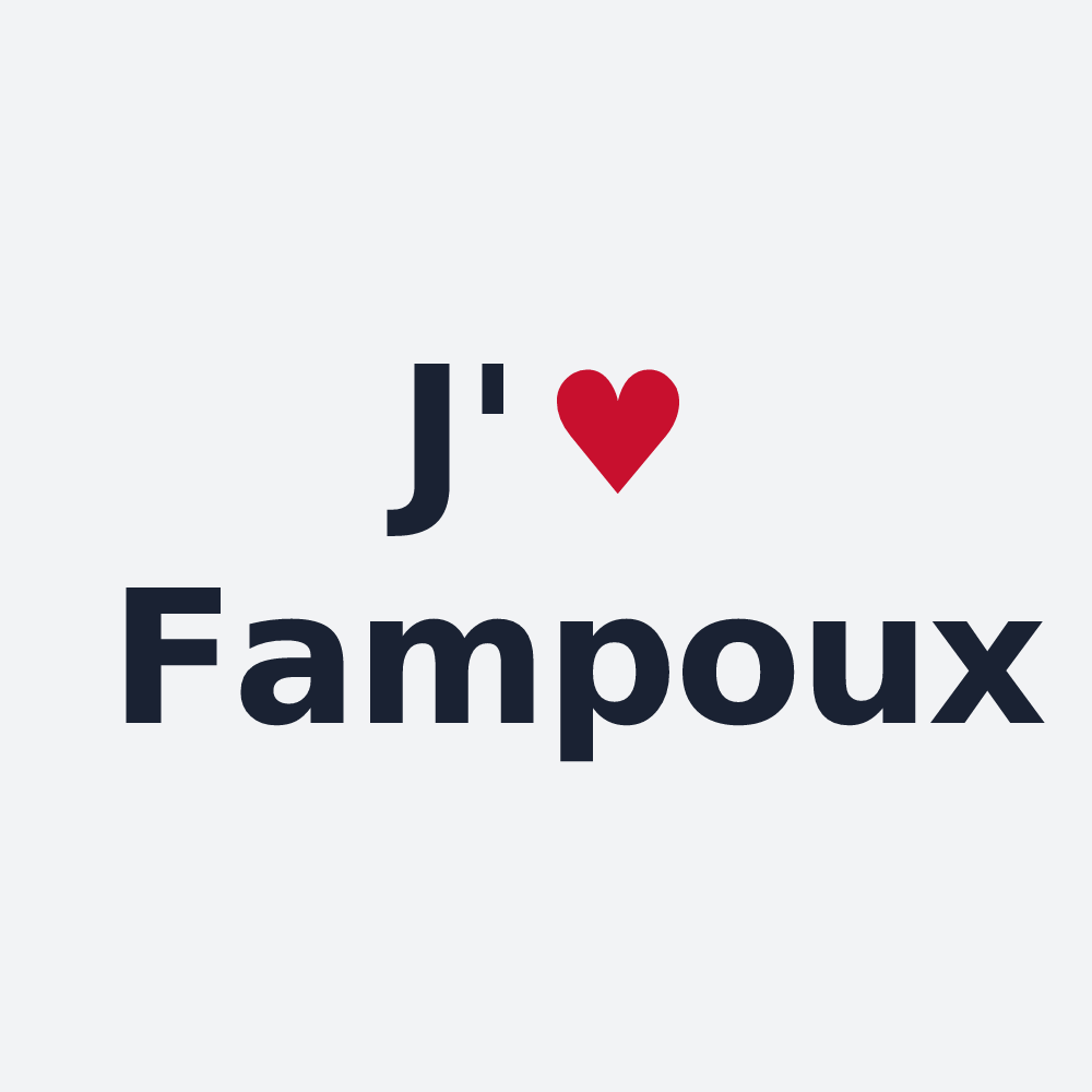 Poster personnalisé Fampoux — design J'aime Fampoux