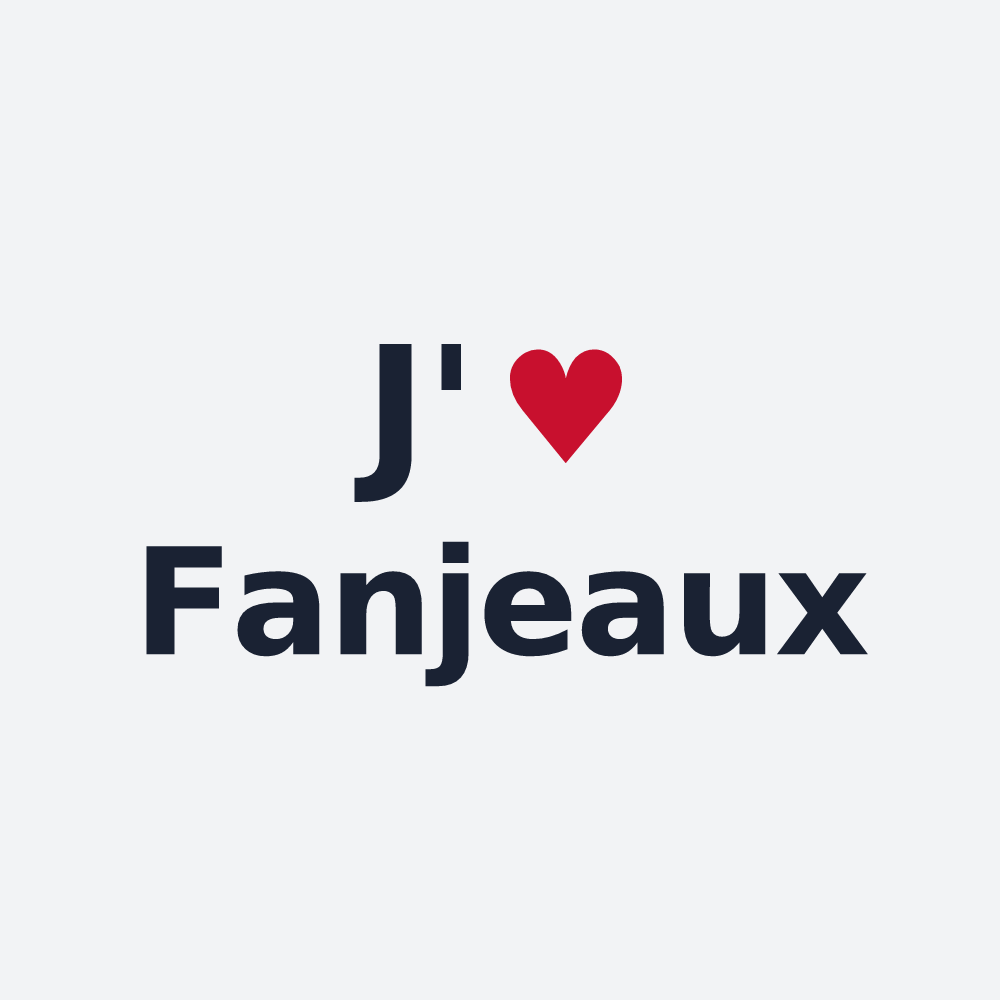 Poster personnalisé Fanjeaux — design J'aime Fanjeaux