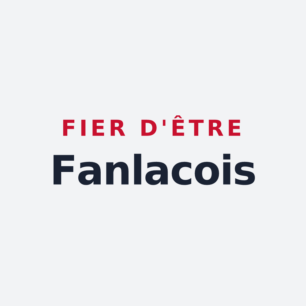 Poster « Fier d'être Fanlacois » — design pour Fanlac