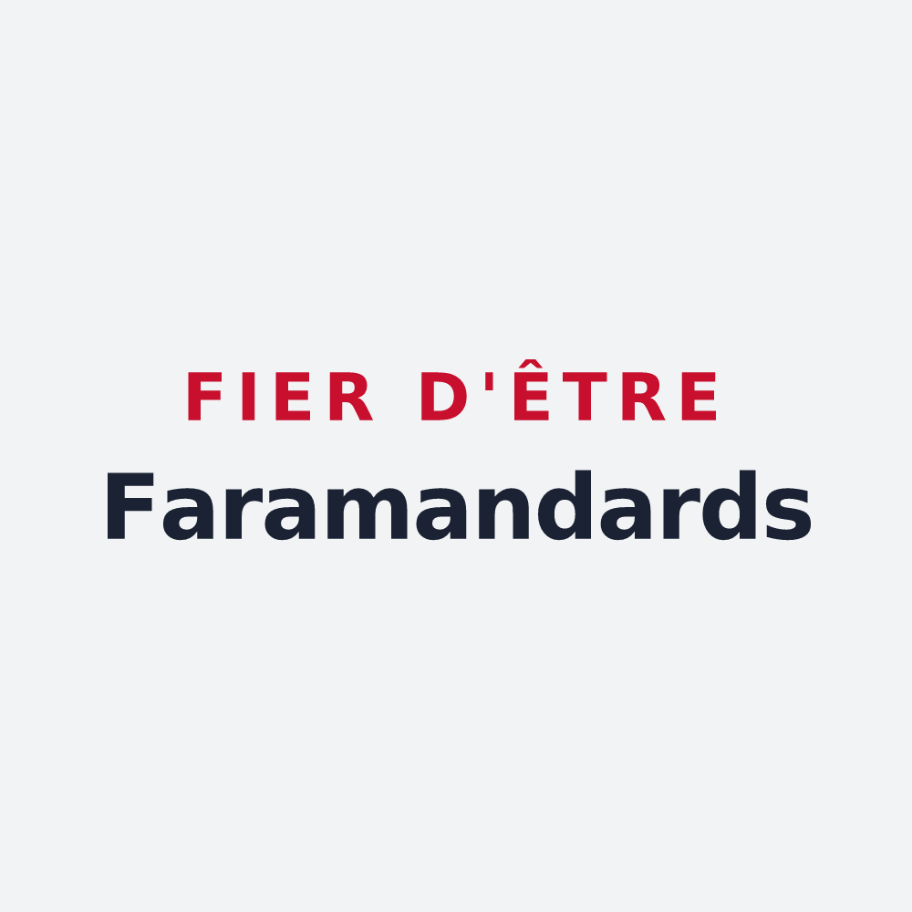 Poster « Fier d'être Faramandards » — design pour Faramans