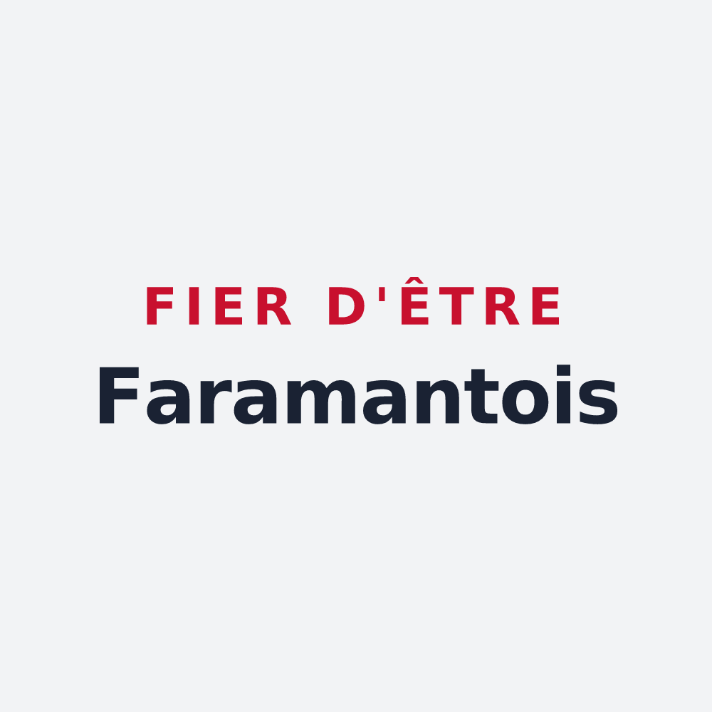 Poster « Fier d'être Faramantois » — design pour Faramans