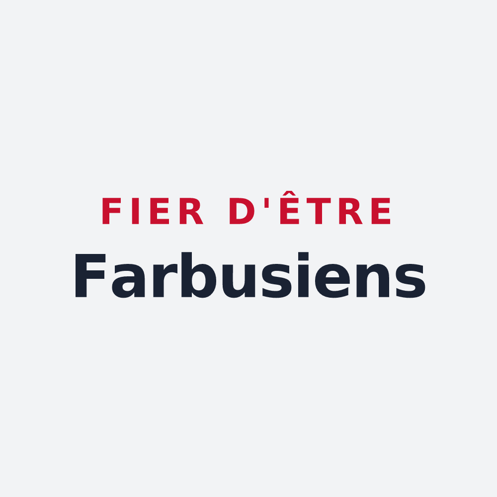 Poster « Fier d'être Farbusiens » — design pour Farbus