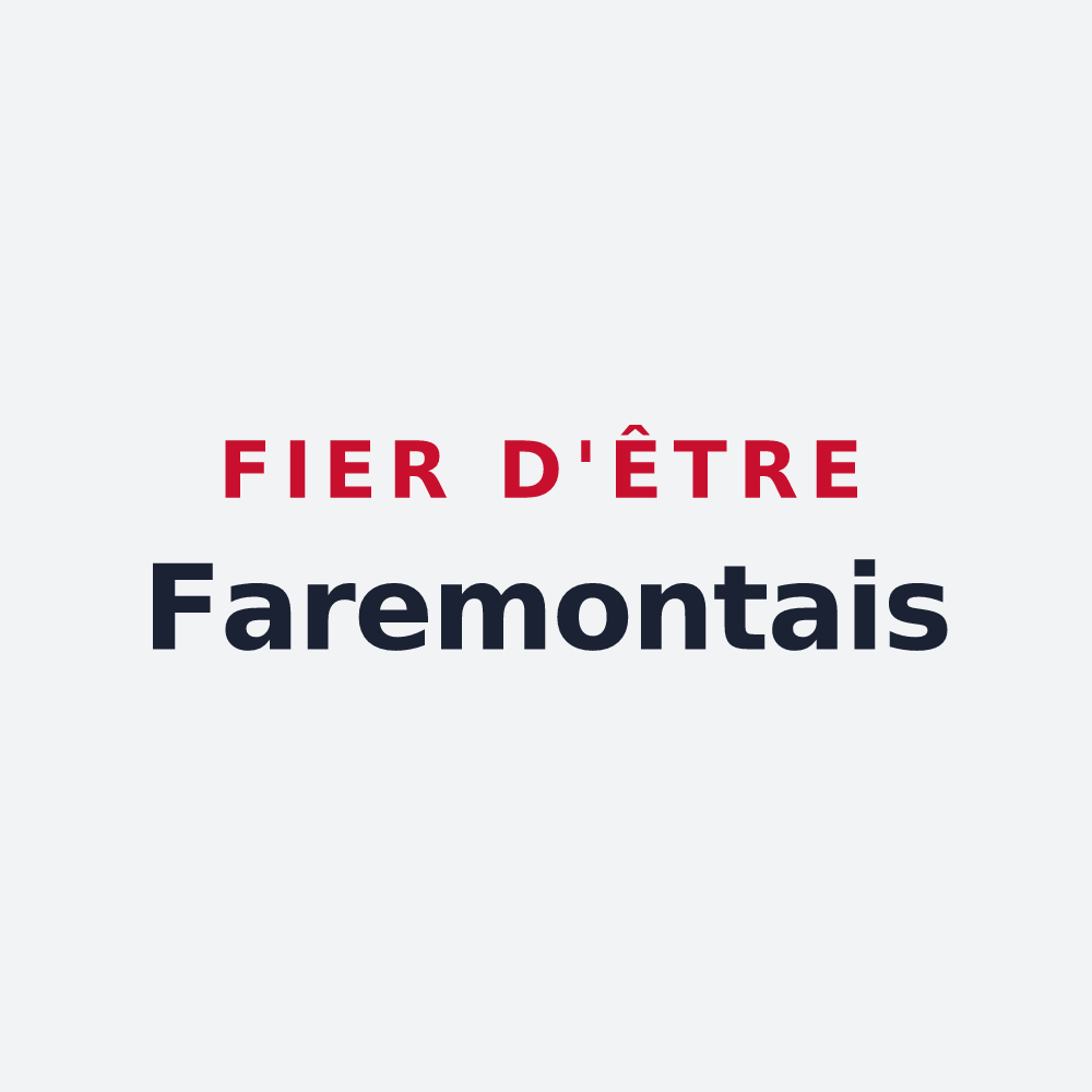 Poster « Fier d'être Faremontais » — design pour Faremoutiers