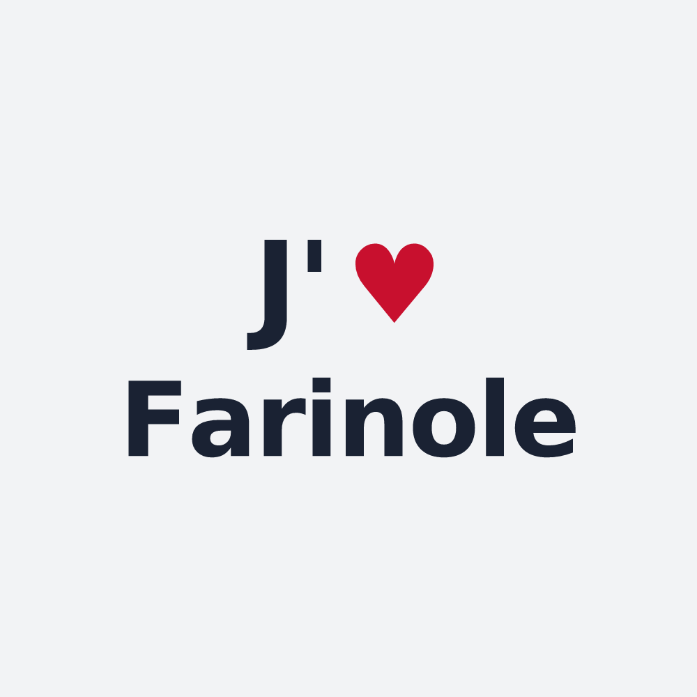 Poster personnalisé Farinole — design J'aime Farinole