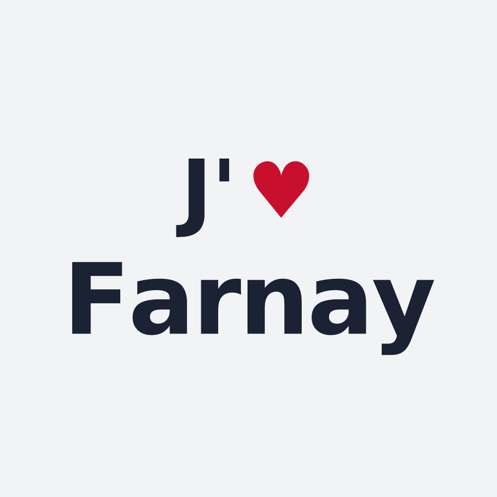 Poster personnalisé Farnay — design J'aime Farnay