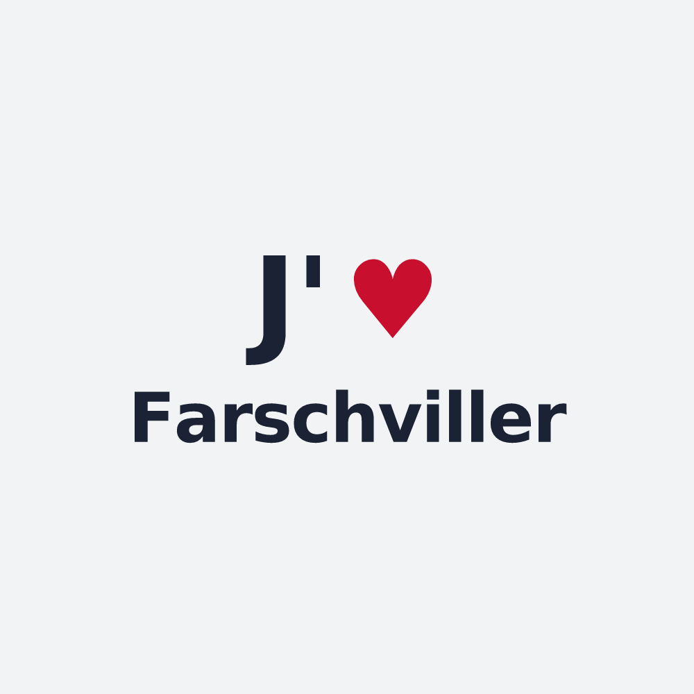 Poster personnalisé Farschviller — design J'aime Farschviller