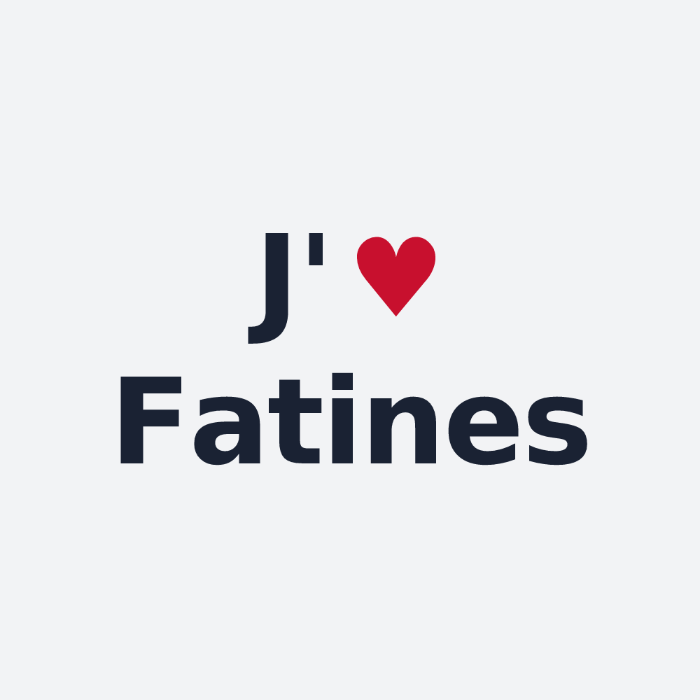 Poster personnalisé Fatines — design J'aime Fatines