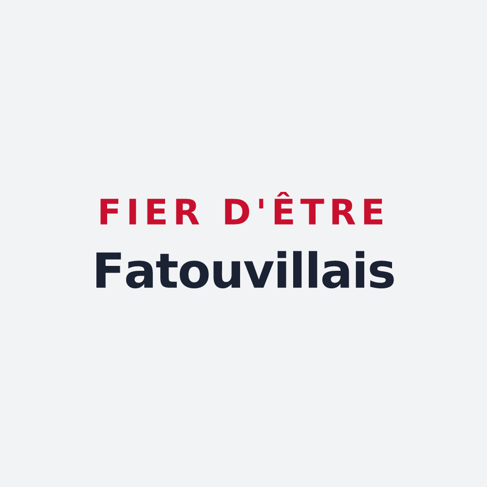 Poster « Fier d'être Fatouvillais » — design pour Fatouville-Grestain